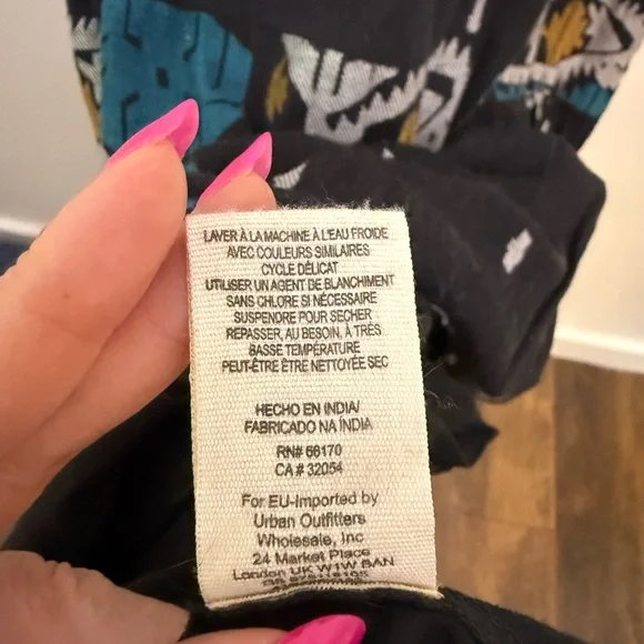 Free People Black and Blue Spaghetti Strap Maxi Dress - Picture 7 of 7